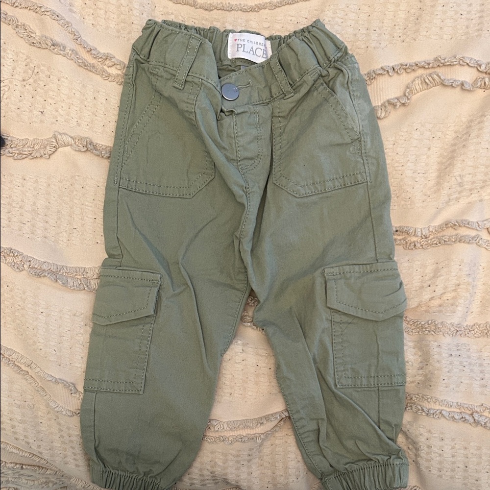The Children's Place Green Cargo Joggers